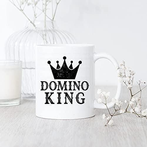 Domino King Coffee Mug: Funny Gift for Domino Player