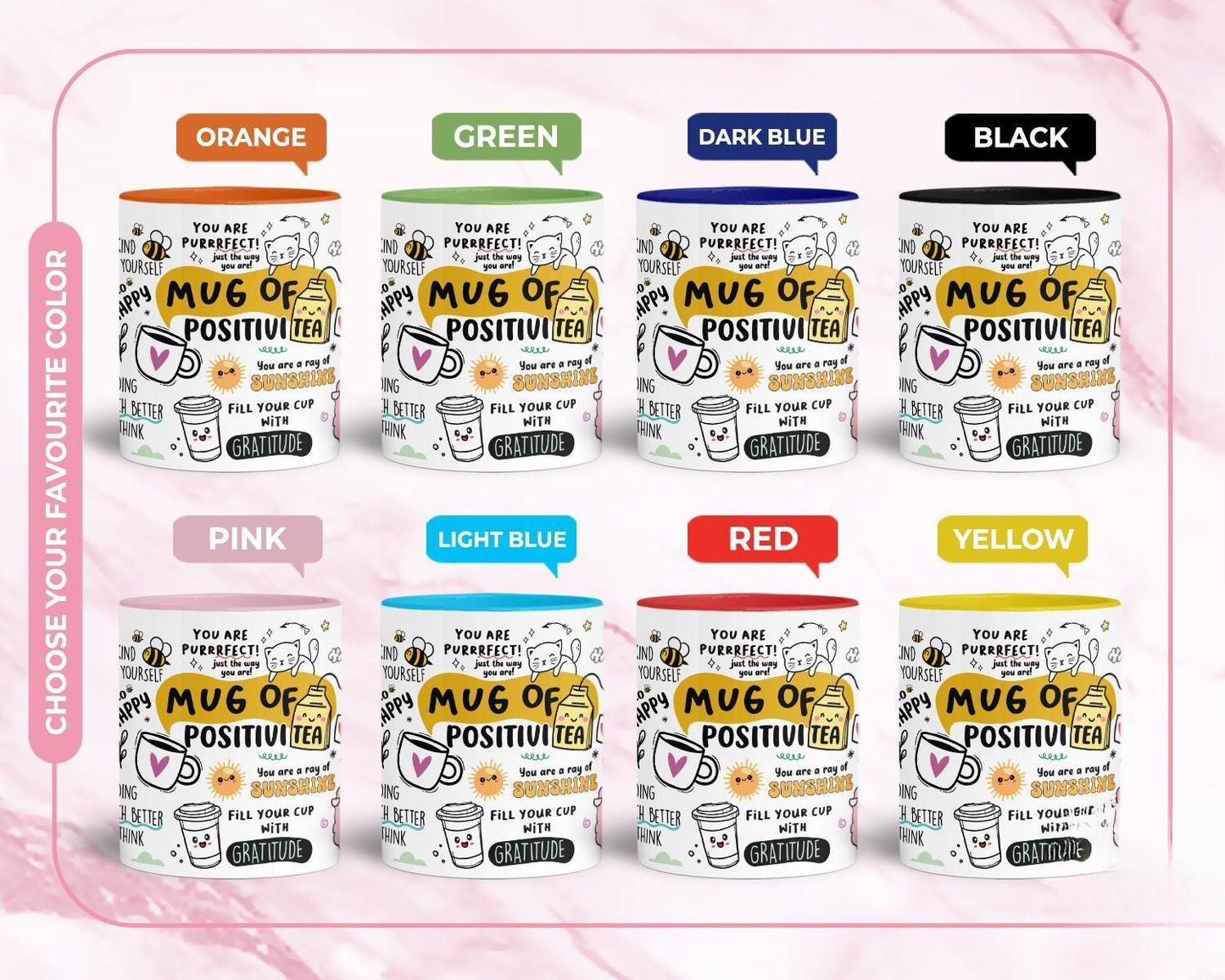 Positivi-tea Mug: Purrrfect Cat Lover Gift