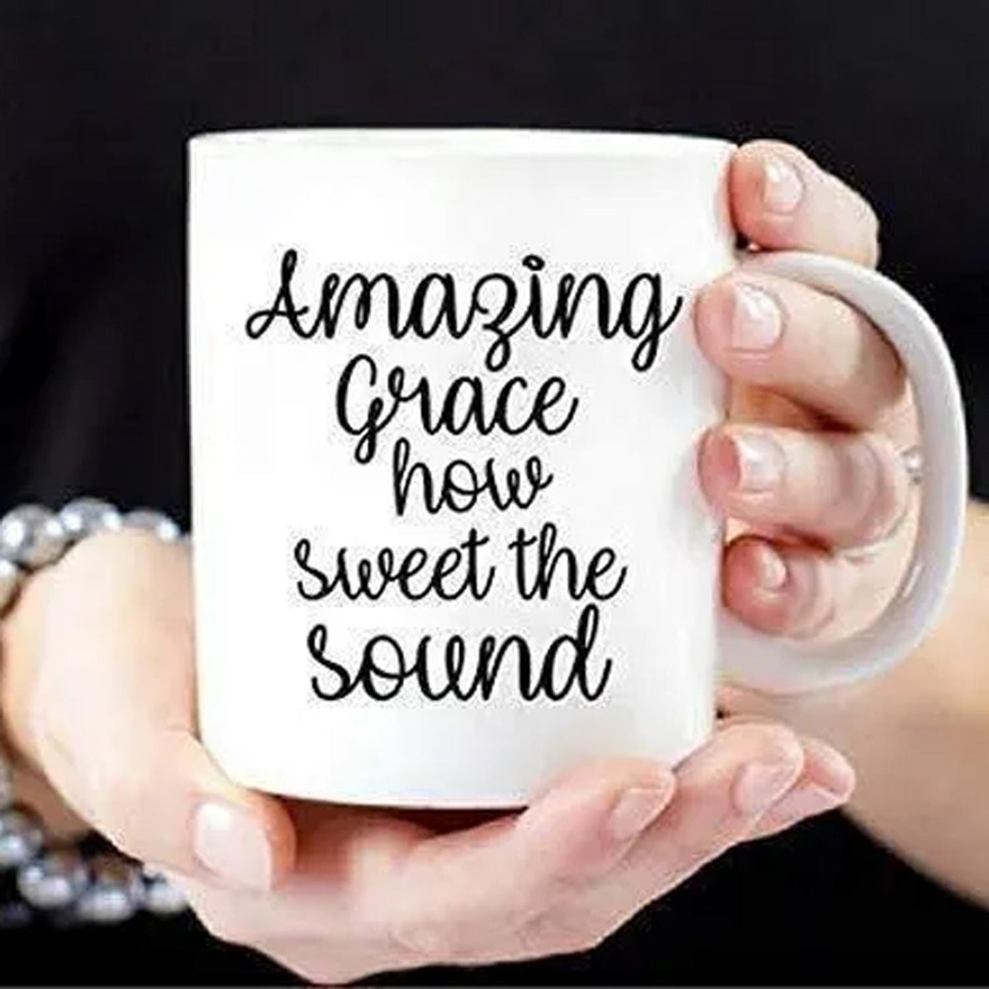 Amazing Grace Mug Amazing Grace How Sweet The Sound Christian Mug Coffee Mug Bible Verse Mug Gift Only Mug