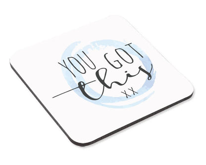 You Got This Mug & Coaster Set Funny Coworker Christmas Birthday Coffee Tea Gift