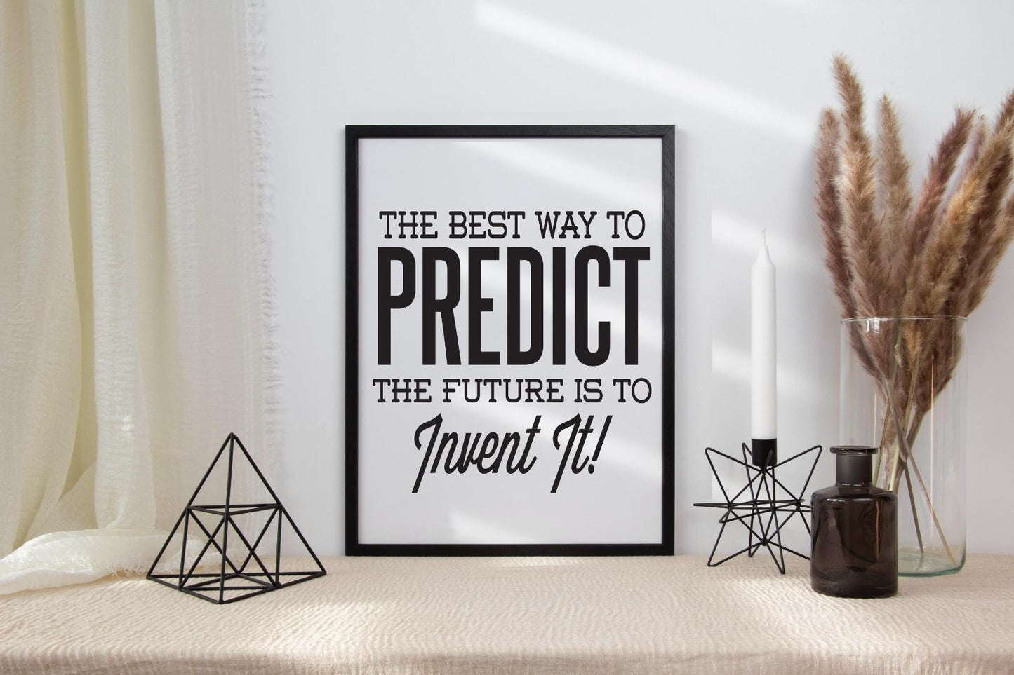 Logic Will Get You From Inspirational Positive Quote Picture Poster Print Wall