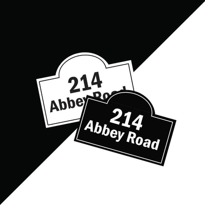 Personalised Wheelie Bin Sticker: Custom House Number & Street Name