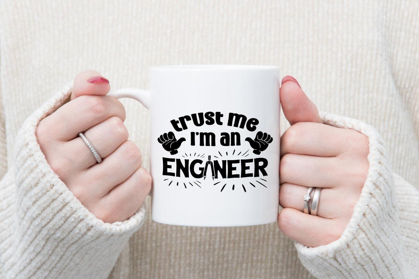 Funny Engineer Mug & Coaster Set Engineering Graduation Birthday Coffee Tea Gift