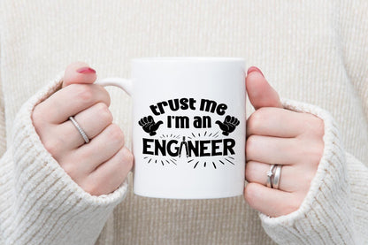 Funny Engineer Mug & Coaster Set Engineering Graduation Birthday Coffee Tea Gift