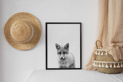 Fox Kids Bedroom Woodland Forest Animal Wall Art Home Room Decor Print Poster