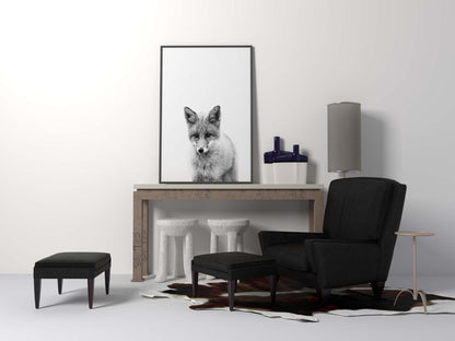 Fox Kids Bedroom Woodland Forest Animal Wall Art Home Room Decor Print Poster