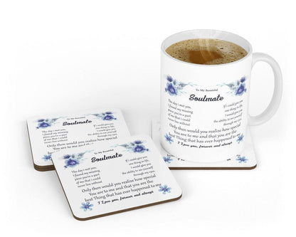 Soulmate Coffee Mug & Coaster Gift Set
