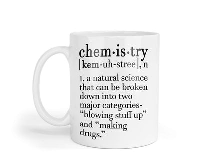 Chemistry Definition Mug & Coaster Set Funny Birthday Christmas Coffee Tea Gift