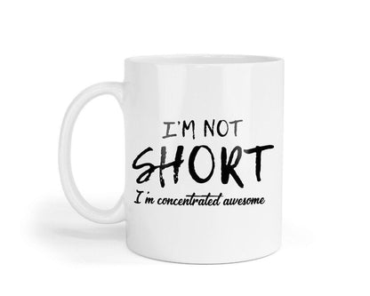 I'm Not Short Novelty Mug & Coaster - Funny Office Gift