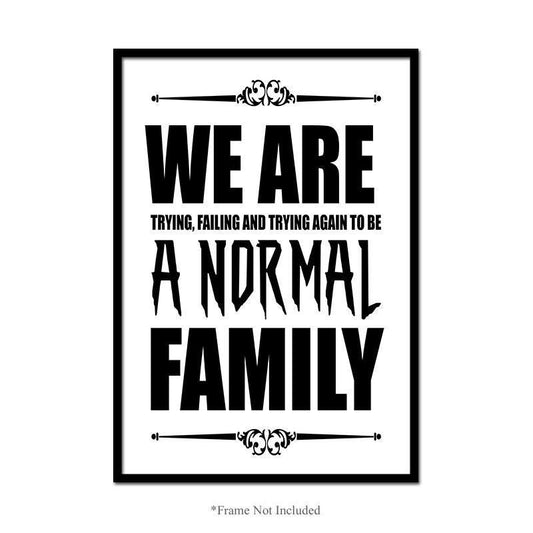We Are Family Wall Art Poster Inspirational Motivational Quote Home Print Decor