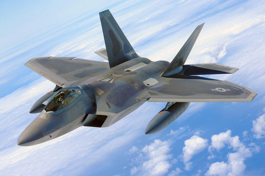 F-22 Raptor Fighter Jet Giant Print Art Picture Poster - A5 A4 A3 A2 A1 A0 Size