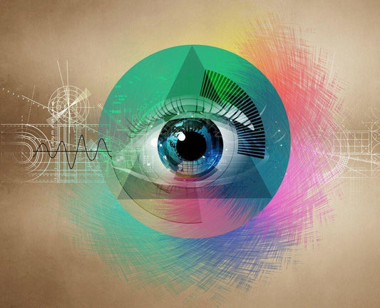 Trippy Abstract Eye Art Print Poster: Giant Wall Decor