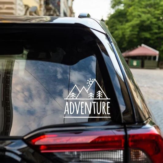 Adventure Mountains Waterproof Car Bumper & Window Stickers Vinyl Decal