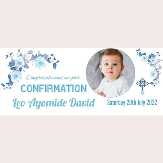 2x Personalised Confirmation Congratulations Banner Party Posters Celebration