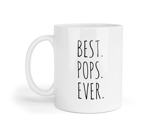 Best Pops Ever Mug Tea Hot Cocoa Coffee Novelty Cup Gift For Dad Granddad Christmas Birthday Fathers Day Thank You Presents