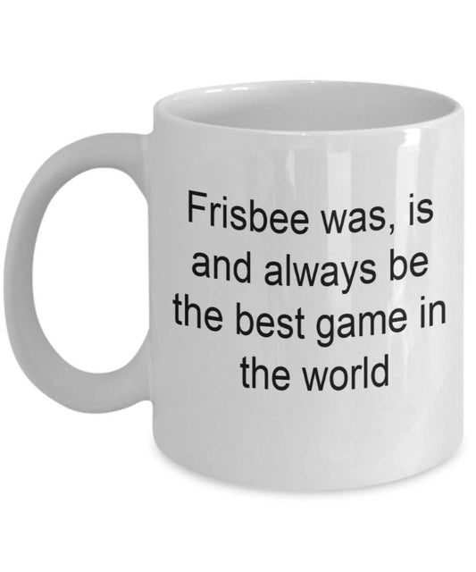 Funny Frisbee Mug: Novelty Gift for Game Lovers