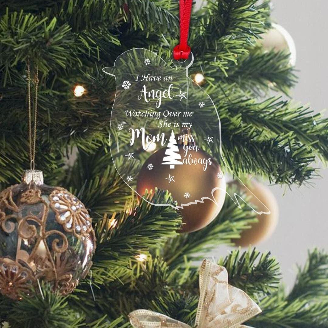 Personalised Mum Memorial Christmas Bauble Tree Hangingxmasbauble