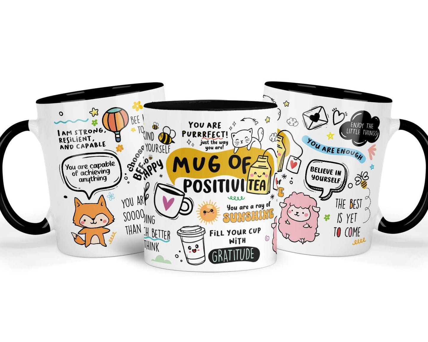 Positivi-tea Mug: Purrrfect Cat Lover Gift