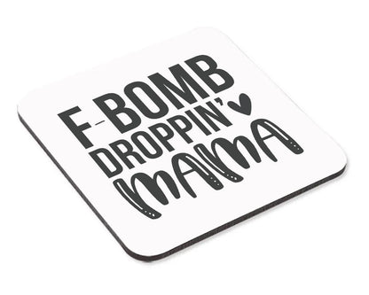 F-bomb Dropping Mum Mug & Coaster Set Funny Mummy Mothers Day Birthday Tea Gift
