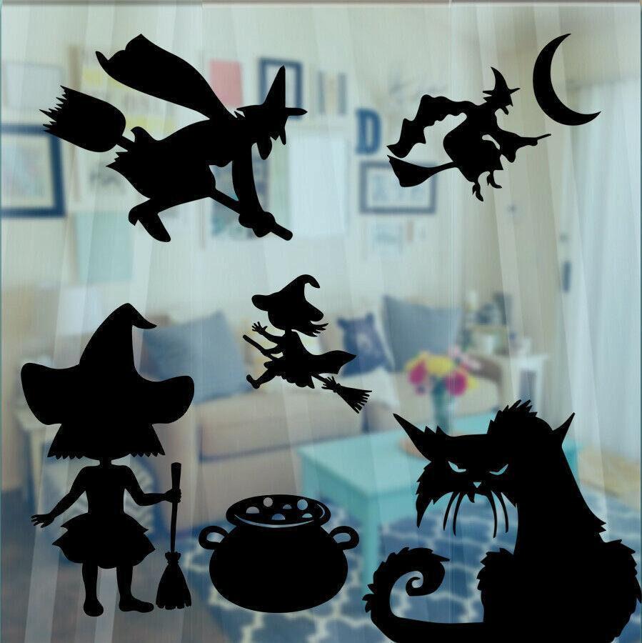 Spooky Witches Halloween Scary Gothic Vinyl Decal Sticker Car Window Wall Art