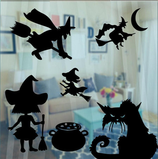 Spooky Witches Halloween Scary Gothic Vinyl Decal Sticker Car Window Wall Art