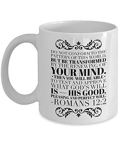 Inspirational Bible Verse Mug: Religious Gift for Friends & Family