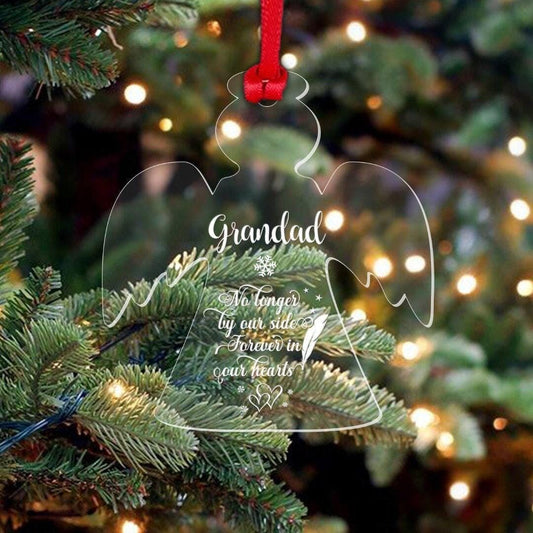 Personalised Name Memorial Christmas Bauble Xmas Ornament Remembrance Poem Gift