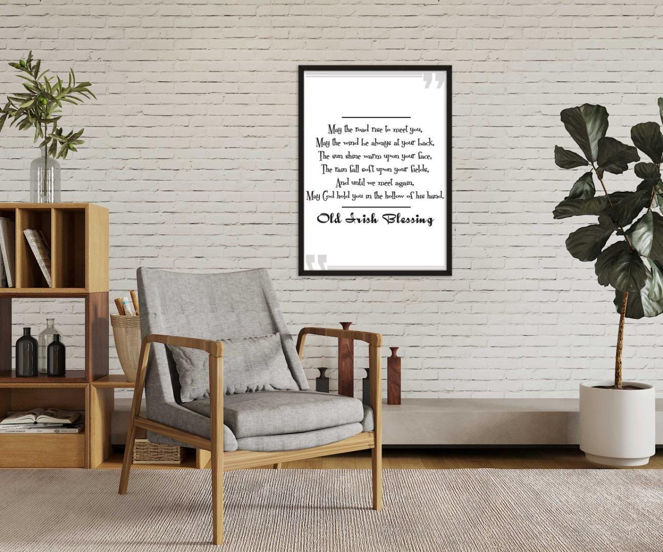 May The Road Rise To Meet You Motivational Positive Quote Art Poster Print Wall