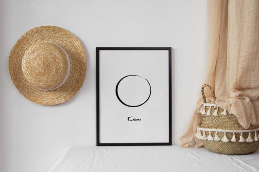 Karma Yoga Gym Bedroom Minimalist Wall Art Home Room Decor Print Poster