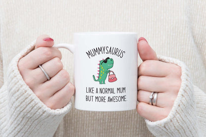 Mummysaurus Mug And Coaster Gift Set Like A Normal Mum Funny Coffee Mug Tea Cup