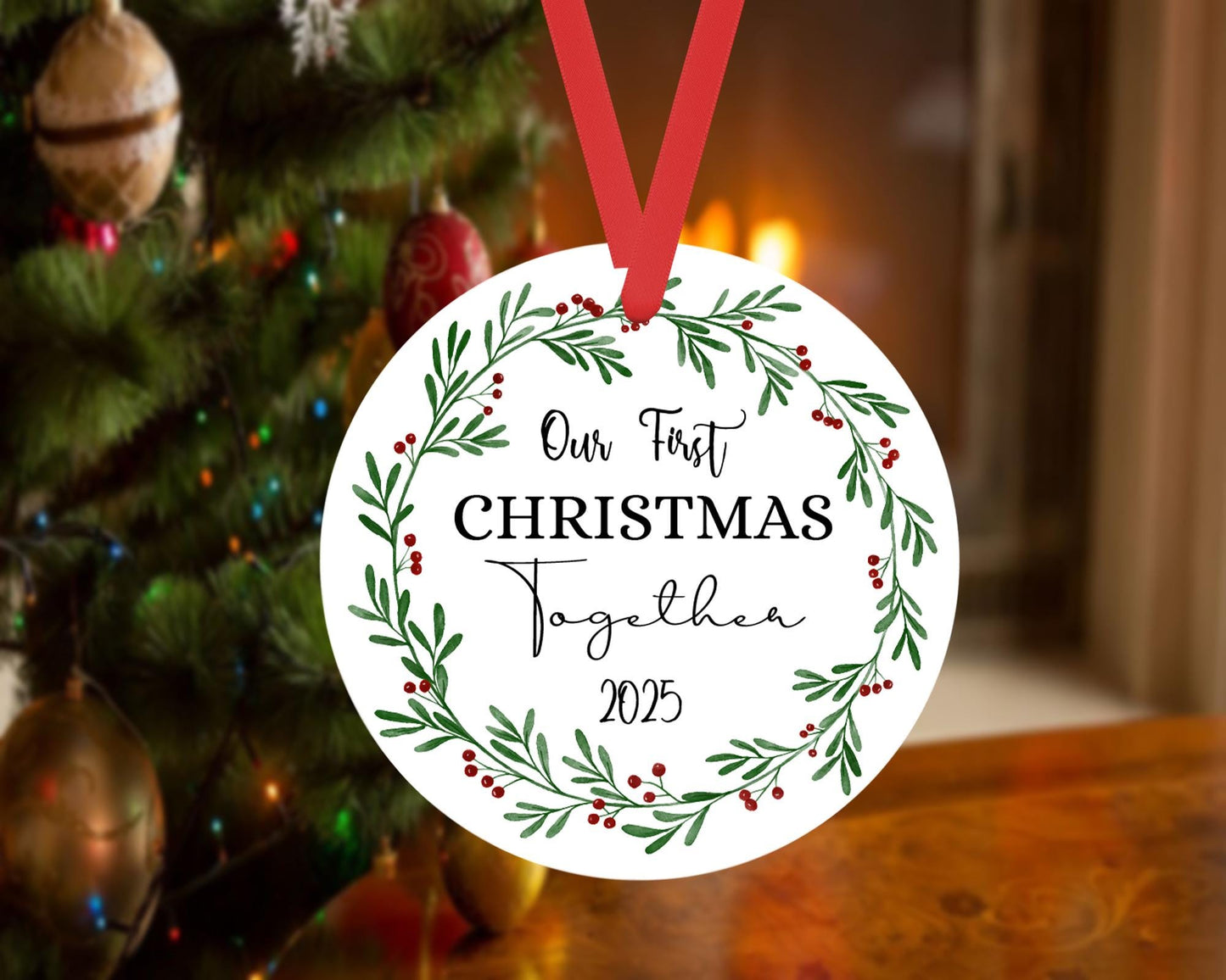 Our First Christmas Together Bauble 1st Xmas Tree Ceramic Ornament Keepsake Gift
