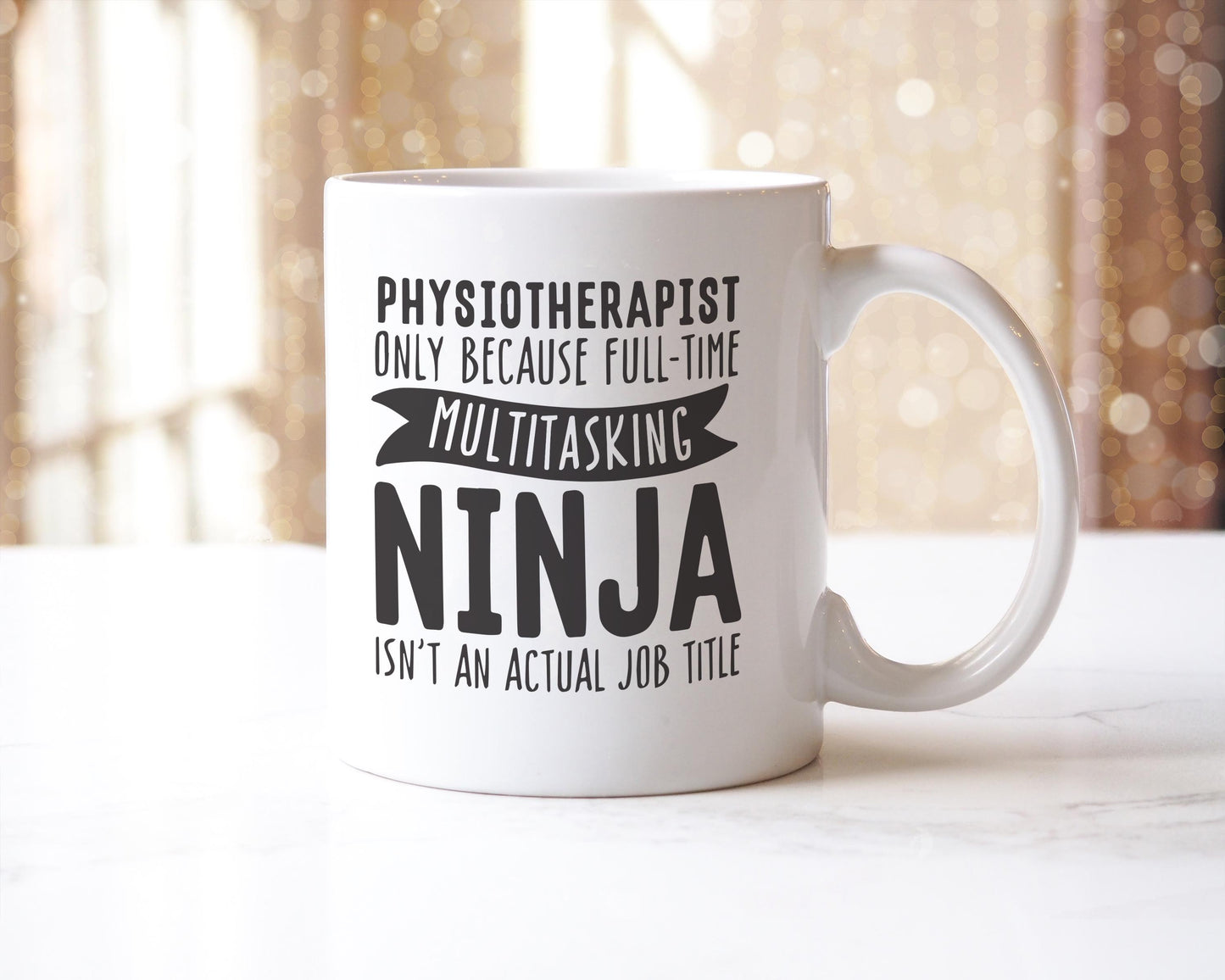 Funny Physiotherapist Coffee Mug: Multitasking Ninja Physio Gift