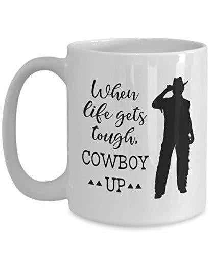 Cowboy Up Coffee Mug: Humorous Novelty Gift, UK Made