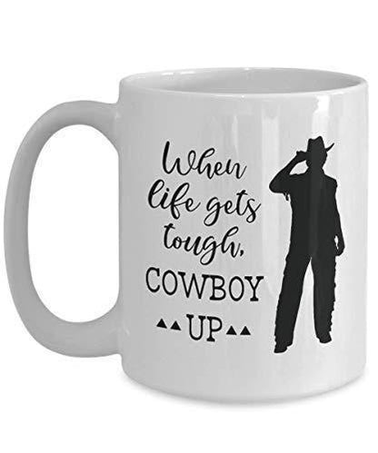 Cowboy Up Coffee Mug: Humorous Novelty Gift, UK Made