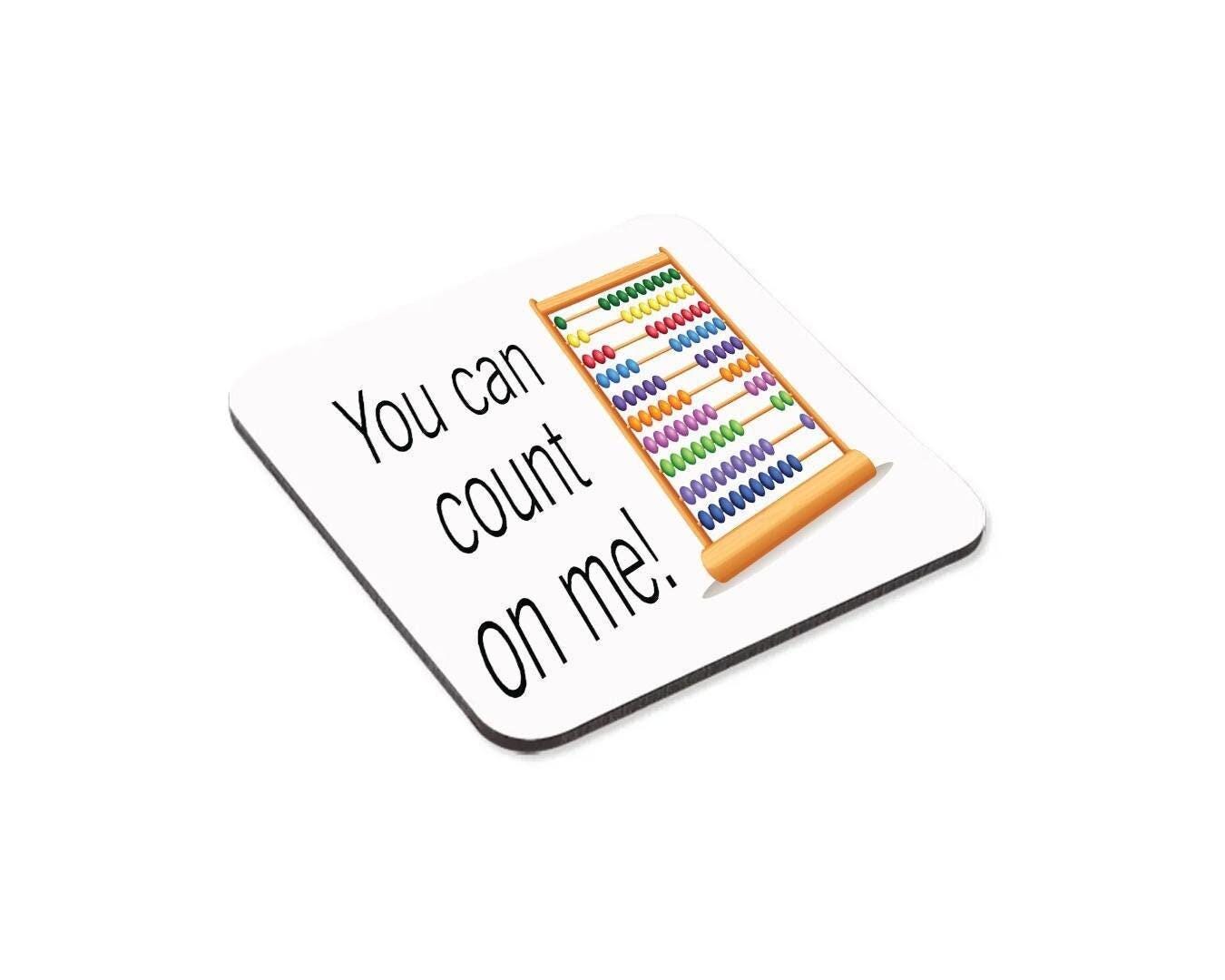 You Can Count On Me Mug & Coaster Accountant Birthday Christmas Coffee Gift Set