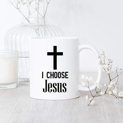 I Choose Jesus Coffee Mug: Christian Faith Gift, UK Made