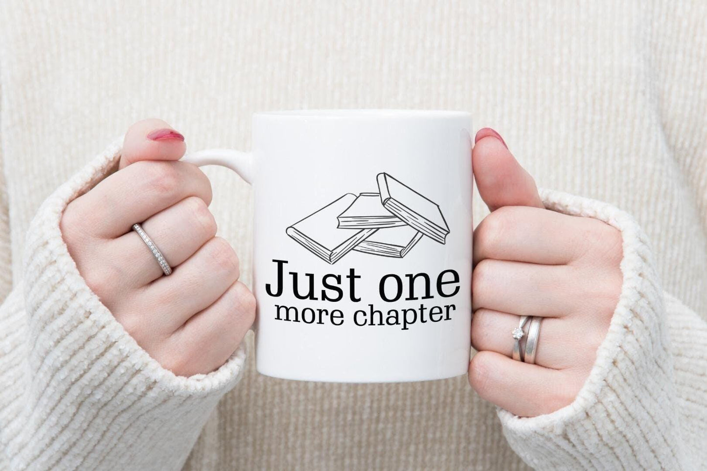 Just One More Chapter Mug & Coaster Set Book Lover Birthday Friend Xmas Tea Gift