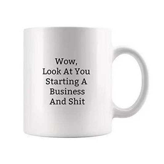 Funny Business Owner Mug: Novelty Coffee Cup, Office Gift