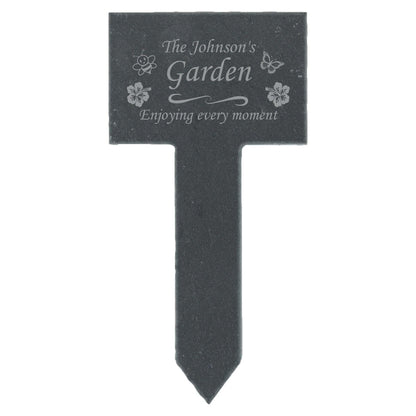 Personalised Slate Plant Markers For Garden Or Pots Laser Engraved Custom Engraved Slate Herb Labels For Garden