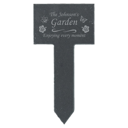 Personalised Slate Plant Markers For Garden Or Pots Laser Engraved Custom Engraved Slate Herb Labels For Garden