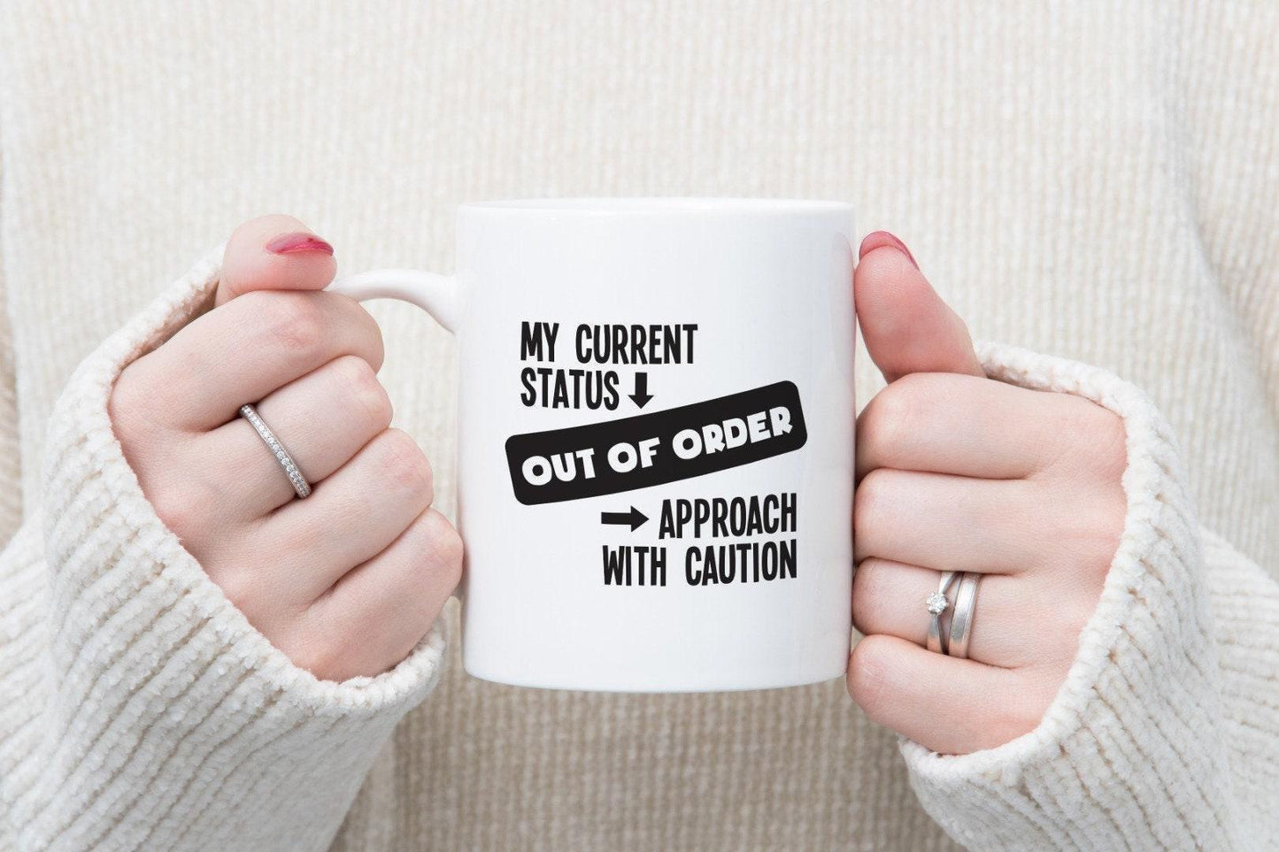 Out Of Order Mug & Coaster Set - Funny Sarcastic Office Gift