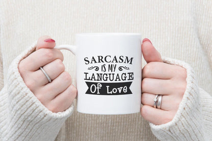 Sarcasm Language of Love Mug & Coaster Set