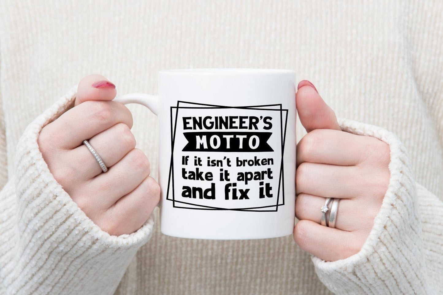 Engineer Mug & Coaster Set Funny Engineering Graduation Birthday Coffee Tea Gift
