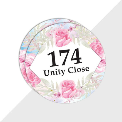 Personalised Wheelie Bin Waterproof Stickers Address Road House Name Numbers