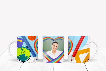 Personalised Teacher Picture Mug Coaster Set Teacher Thank You Gift