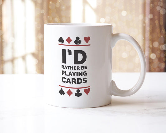 Playing Cards Mug: Humorous Gift for Poker, Bridge Players