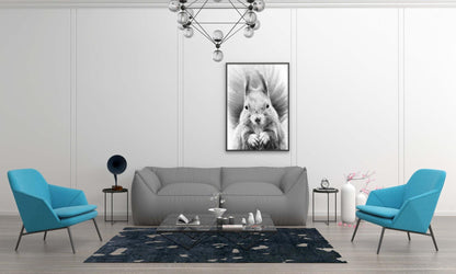 Squirrel Kids Bedroom Woodland Forest Animal Wall Art Home Decor Print Poster