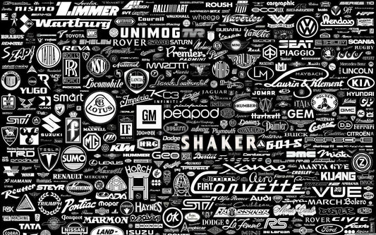 Motor Vehicles Cars Brands Collage Giant Poster - A5 A4 A3 A2 A1 A0 Sizes