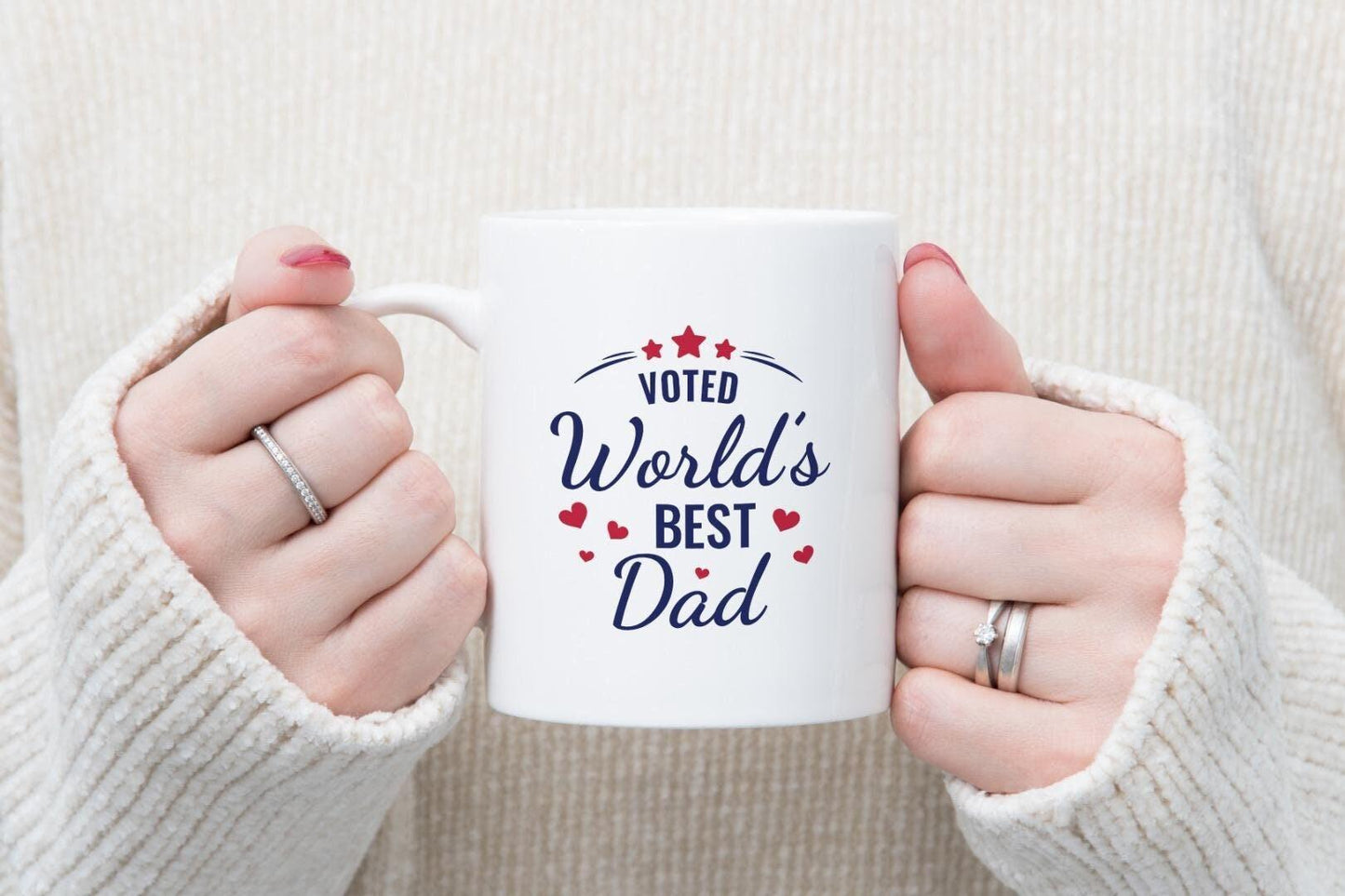 Fathers Day Mug & Coaster Set Worlds Best Dad Daddy Grandad Birthday Tea Gift