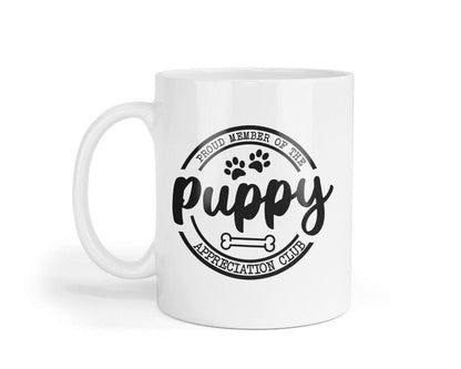 Proud Member Of The Puppy Appreciation Club - Novelty Mug & Coaster Coffee Tea Cup Gift